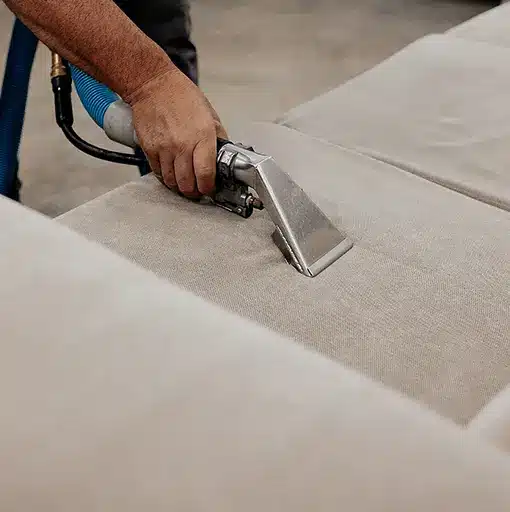 Nettoyage de canapé avec extracteur professionnel