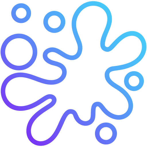 Icône d’éclaboussure représentant les produits nettoyants liquides