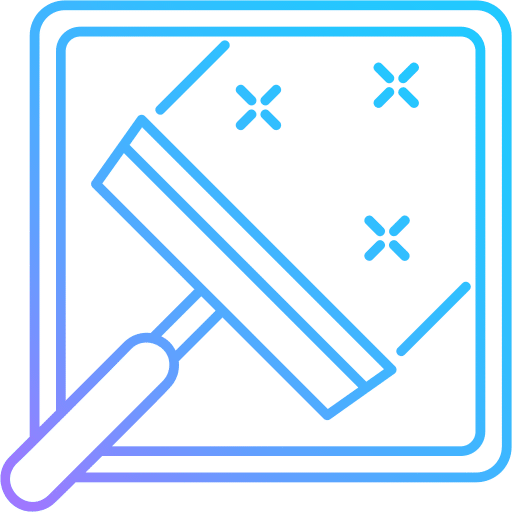 Icône de raclette représentant le lavage de vitres professionnelles